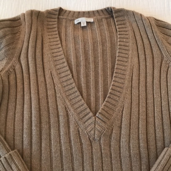 Gap Angora Blend Deep V Neck Long Sleeve Sweater - Picture 4 of 11